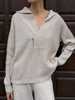 TATUM clusp jumper, pearl