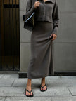 MIU skirt, mocha