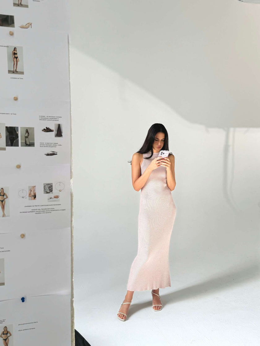 STELLA dress, powder