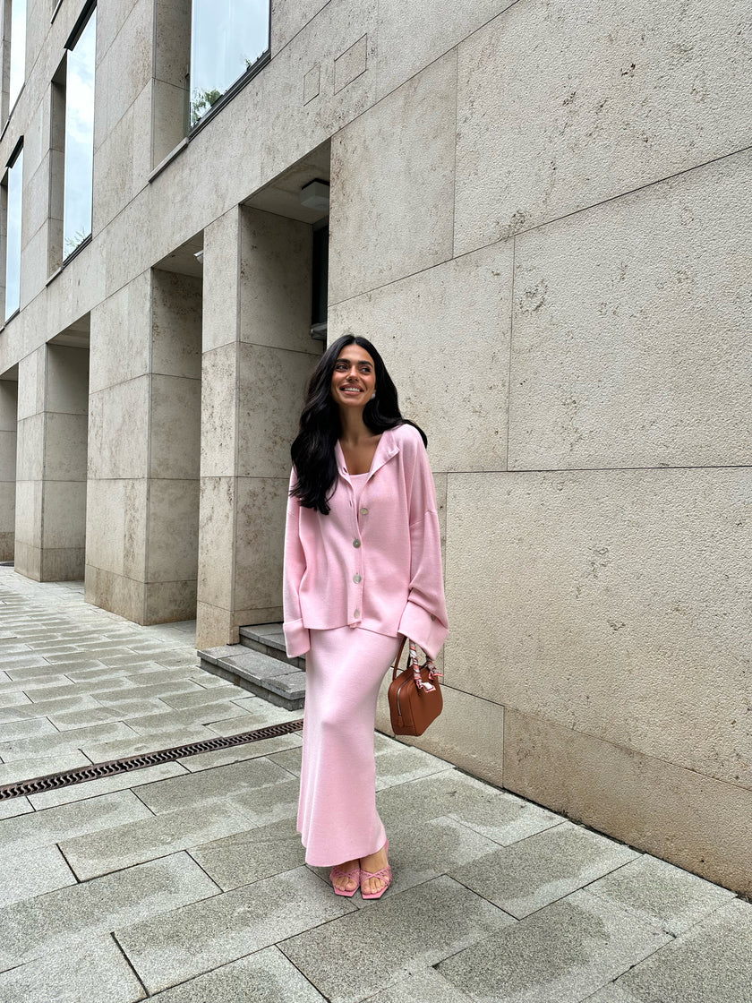 MOLLY peplum skirt, pink