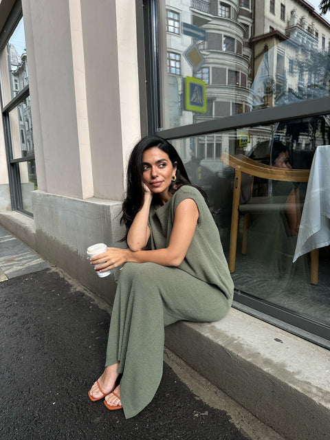 FLUFFY skirt, khaki