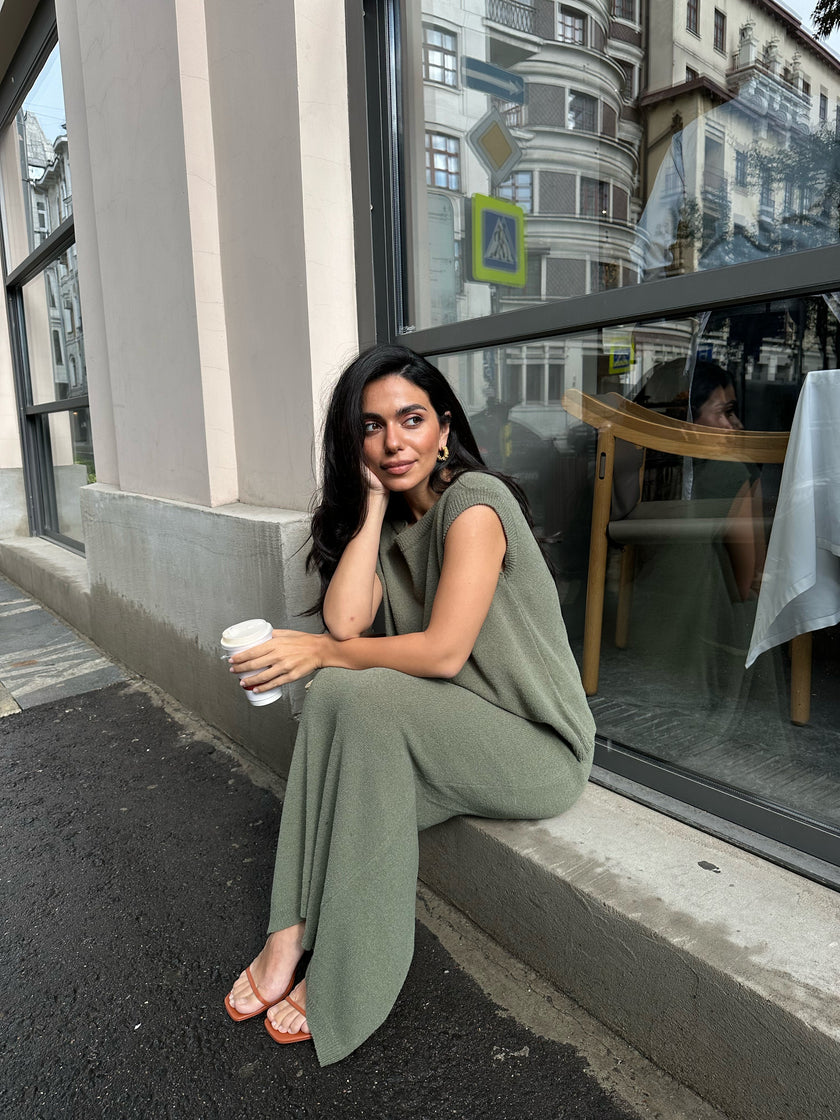 FLUFFY skirt, khaki