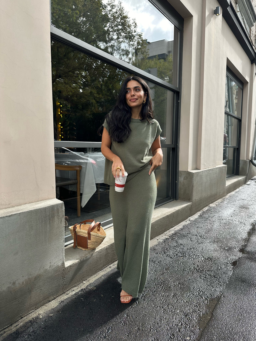 FLUFFY skirt, khaki