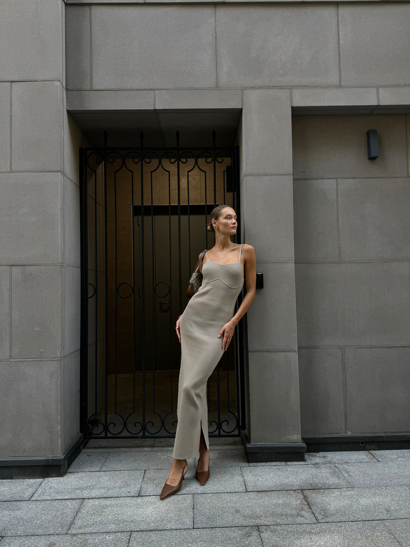 KENDALL dress, taupe