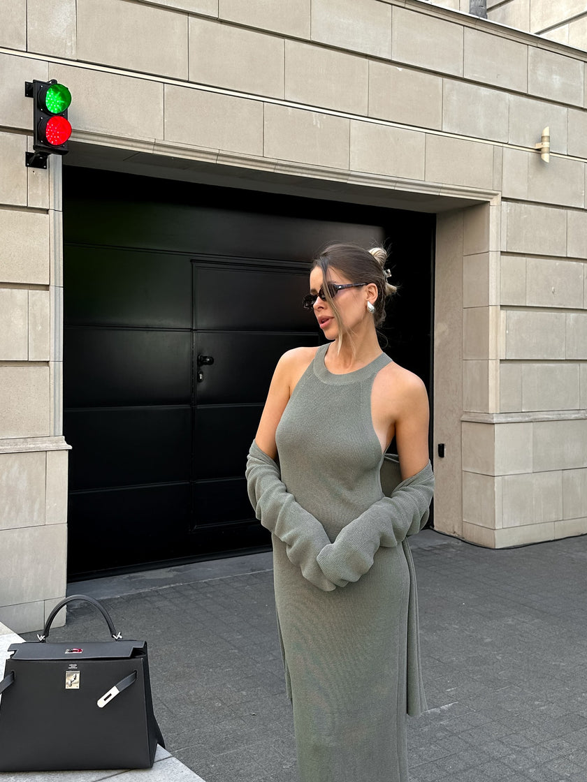 KHAYAL dress, rosemary