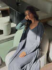 NARINA cardigan, gray-melange