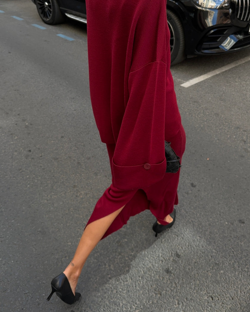 MOLLY no peplum skirt, burgundy