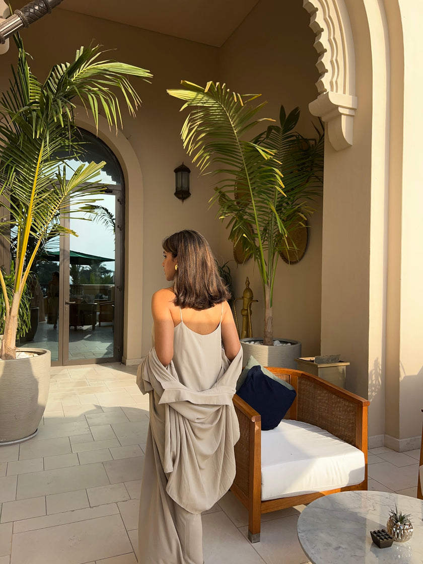 UMIDA cami dress, beige