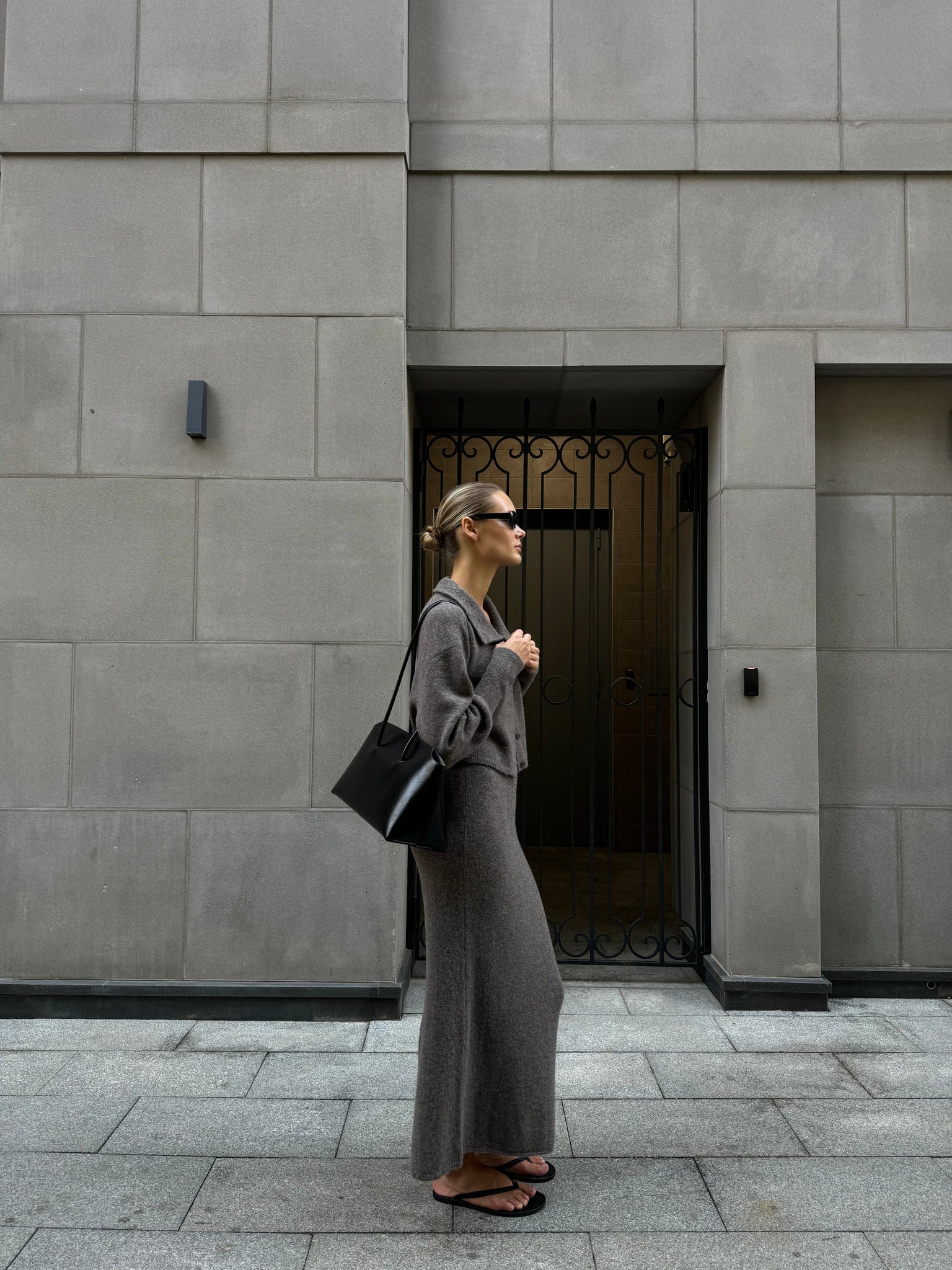MIU skirt, mocha