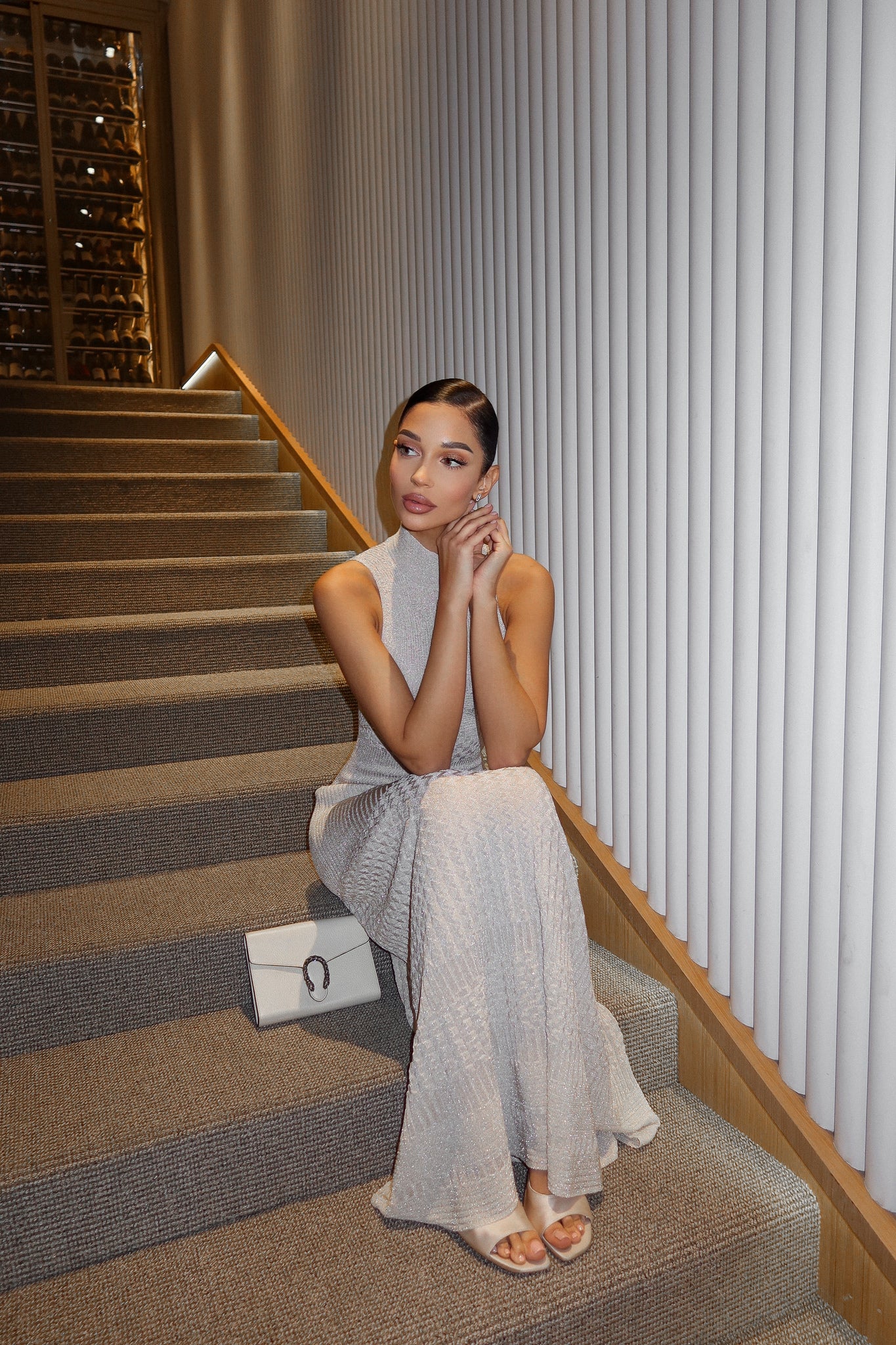 ANITA dress, champagne