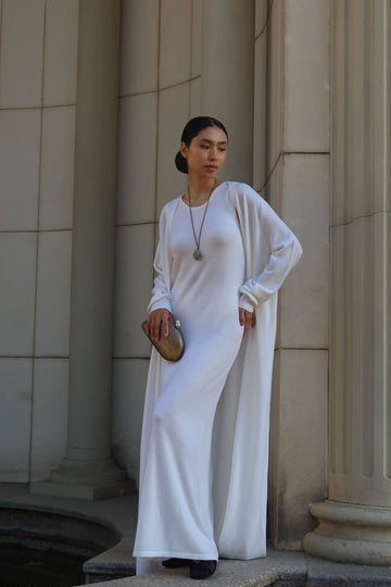STORY basic dress, milk