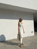 Double straps dress, milk