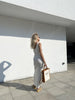 Double straps dress, milk
