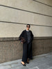 AMARA knitted coat, black