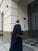 AMARA knitted coat, black