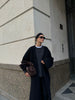 AMARA knitted coat, black