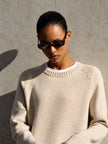 AMANDA basic sweater, beige
