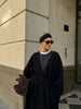 AMARA knitted coat, black
