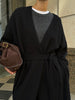 AMARA knitted coat, black