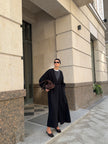 AMARA knitted coat, black