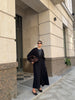 AMARA knitted coat, black