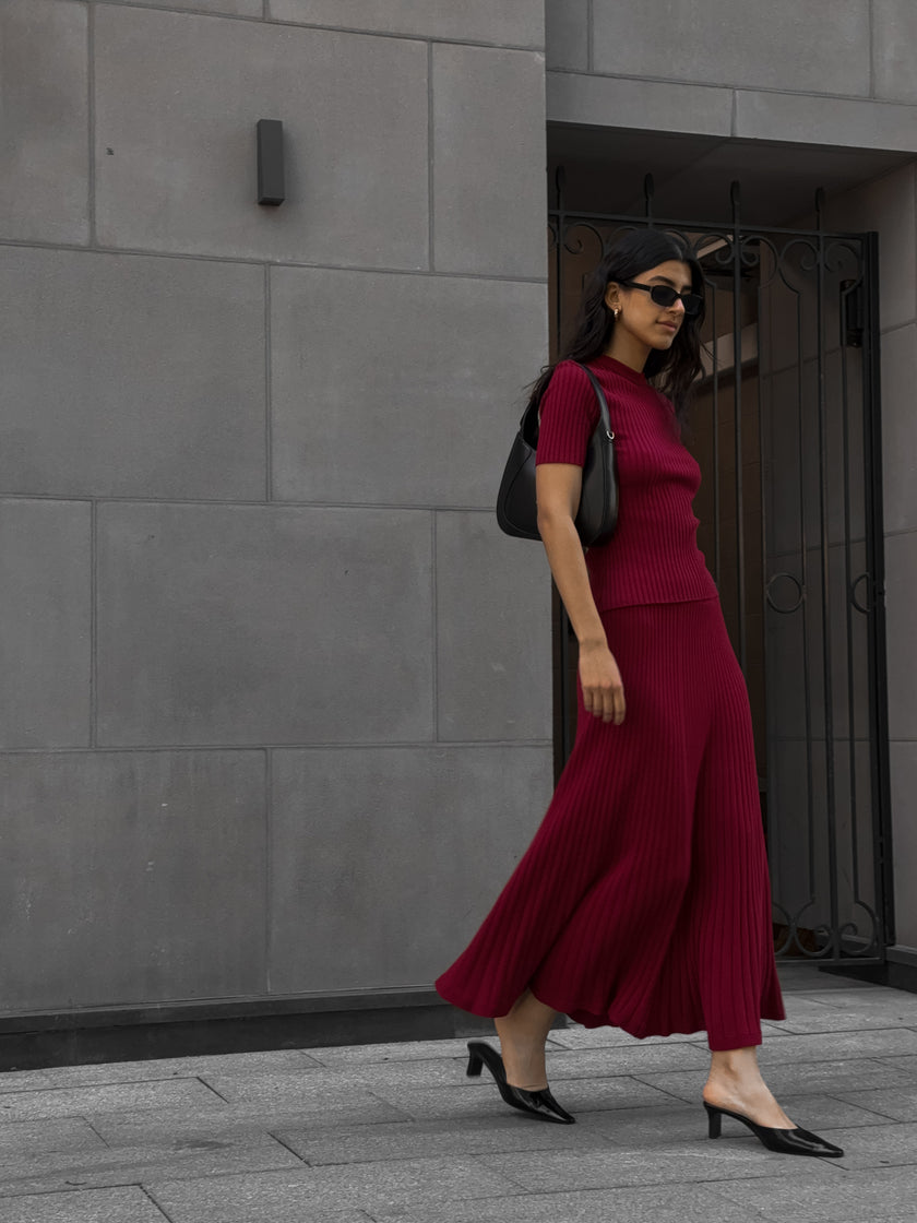 COLETTE top, marsala