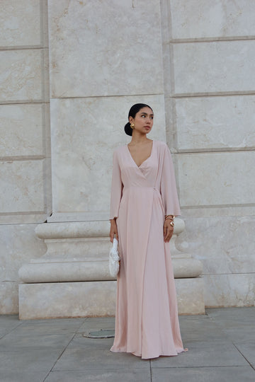 PALMERA dress and slip set, pink