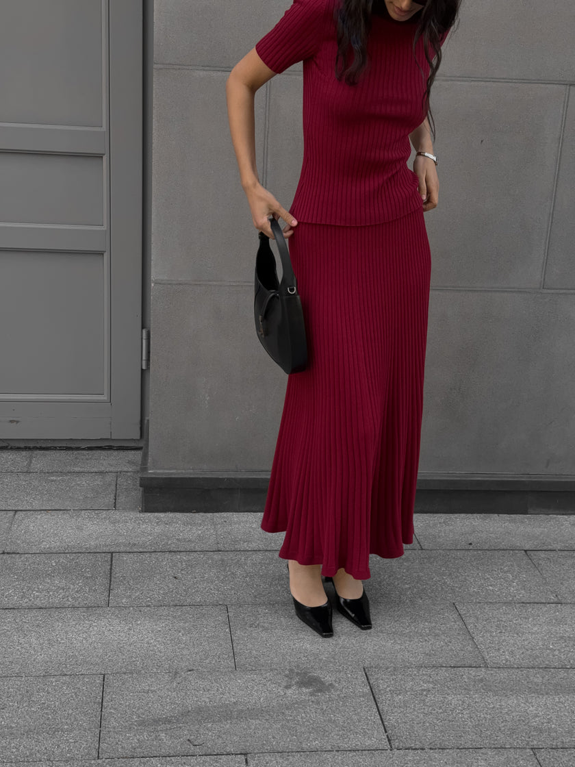COLETTE skirt, marsala