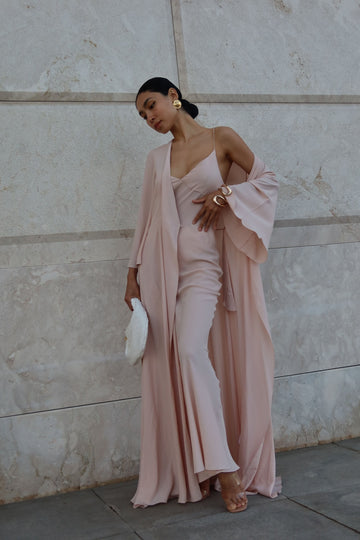 PALMERA dress and slip set, pink