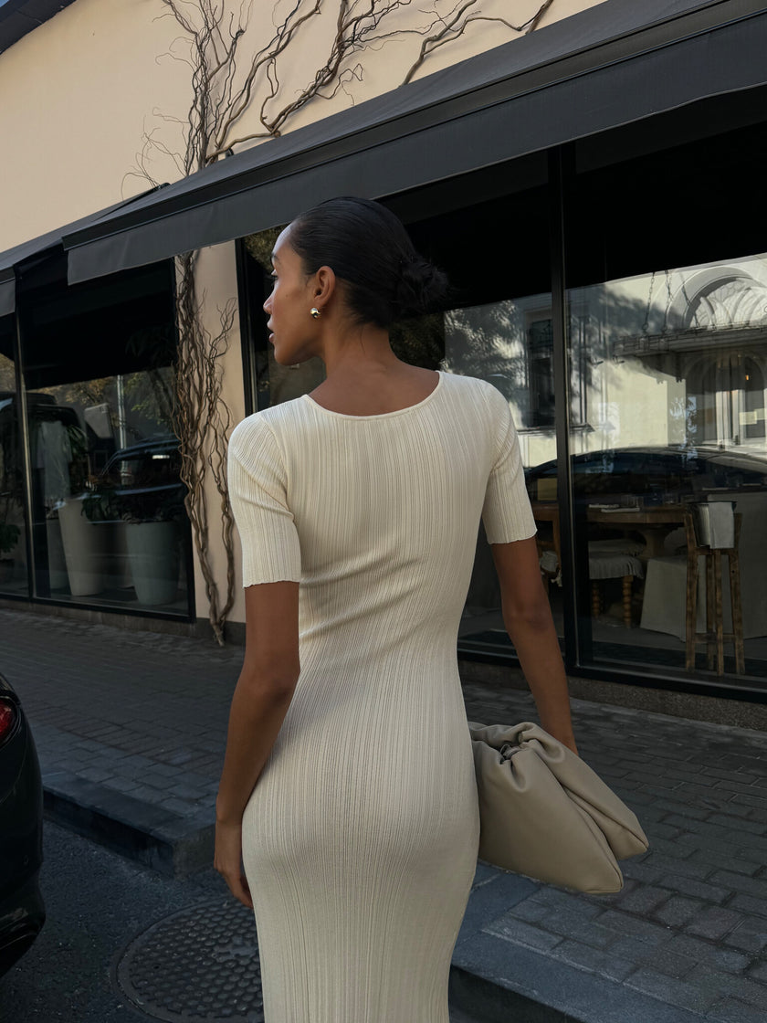 POLLY dress, champagne