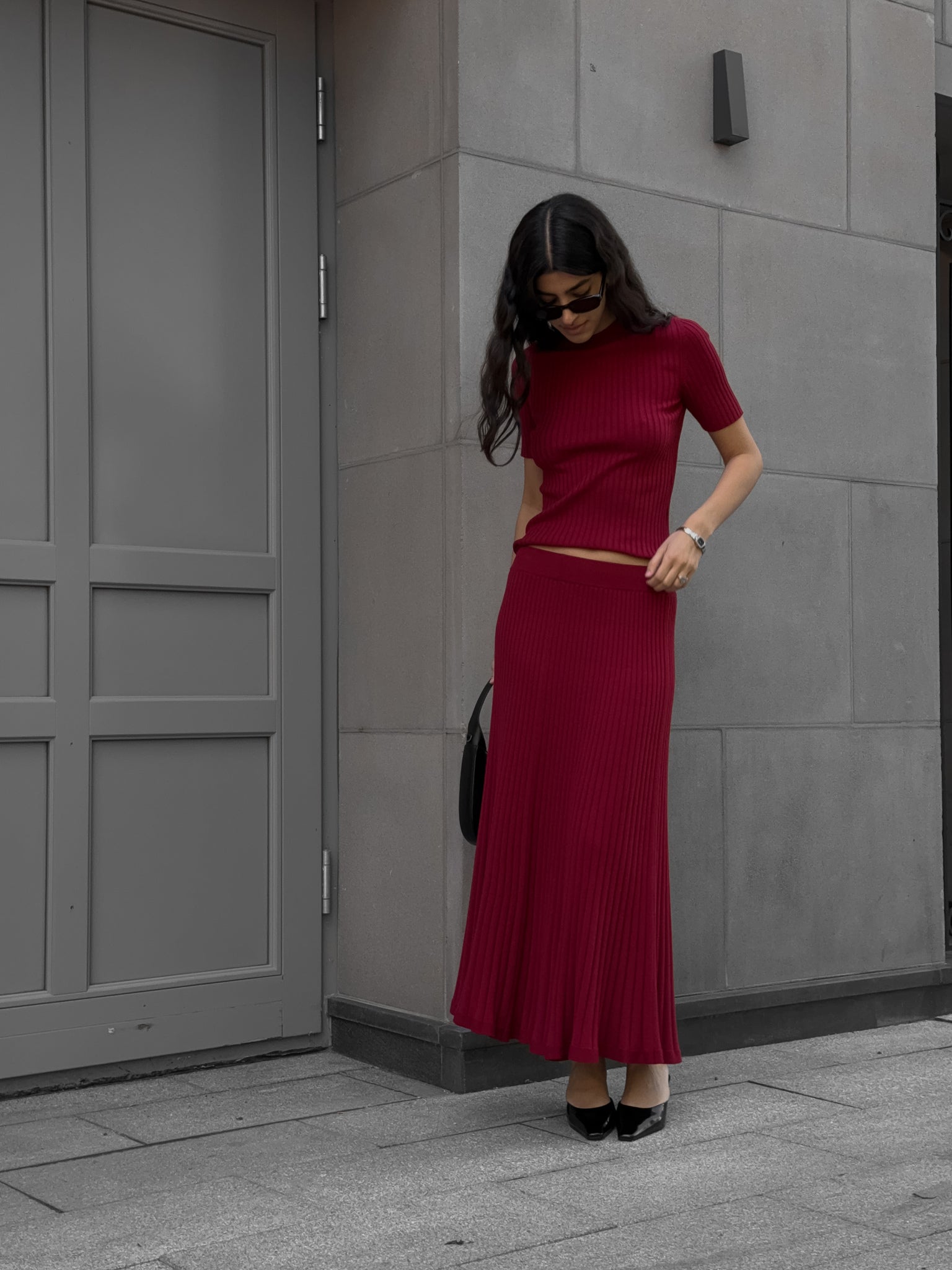 COLETTE top, marsala