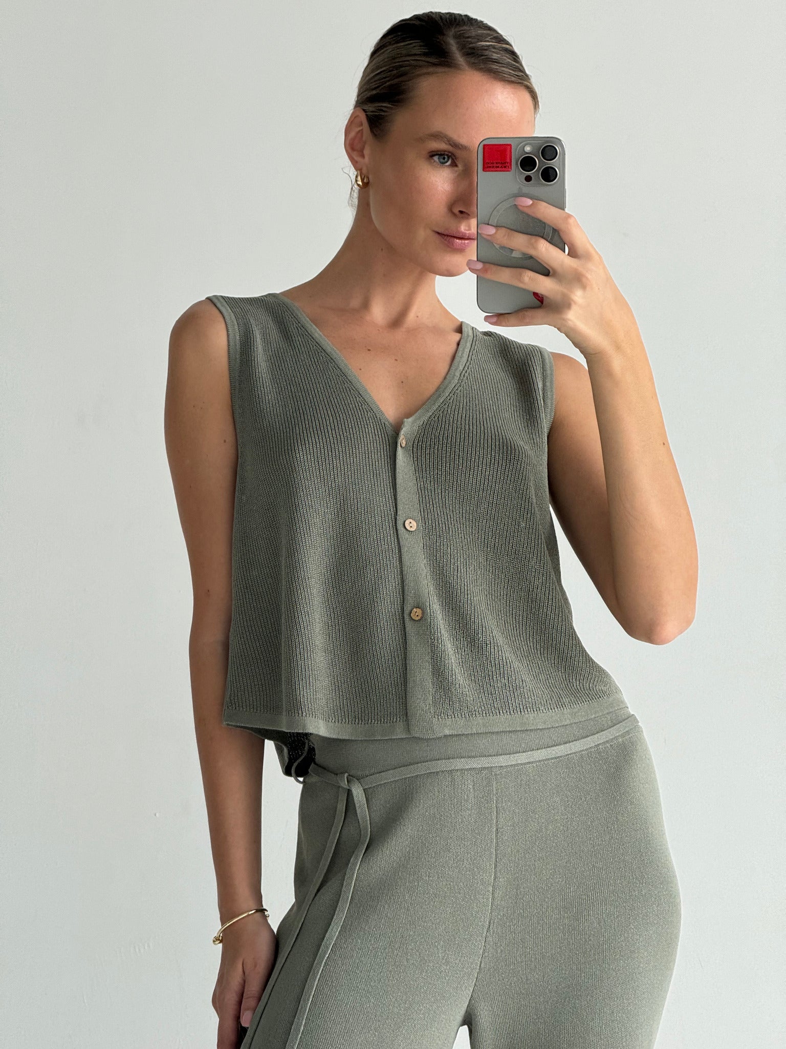 KHAYAL vest, rosemary