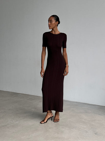 POLLY dress, chocolate
