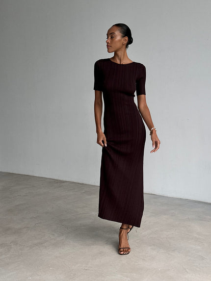 POLLY dress, chocolate