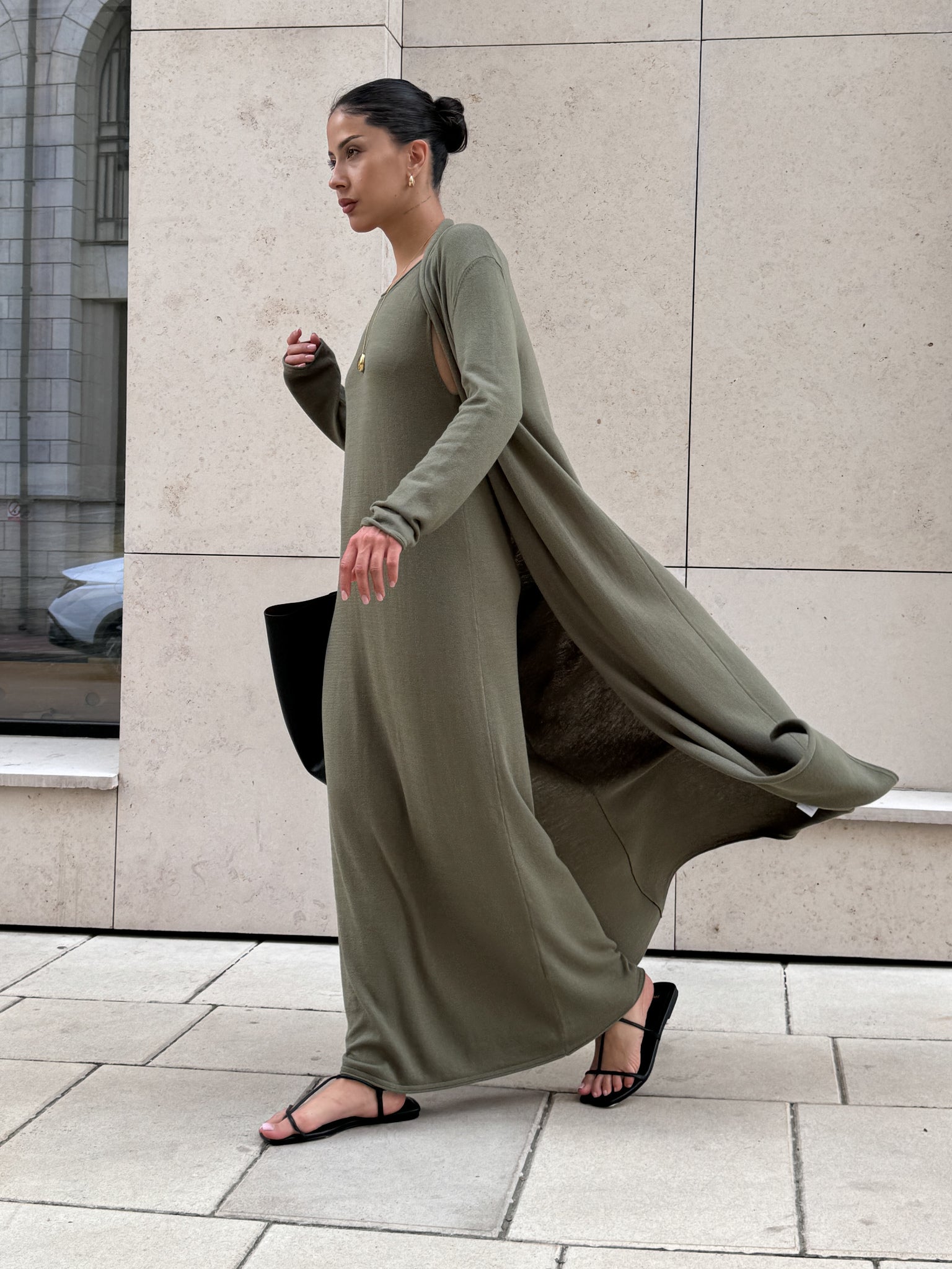 NARINA cardigan, khaki