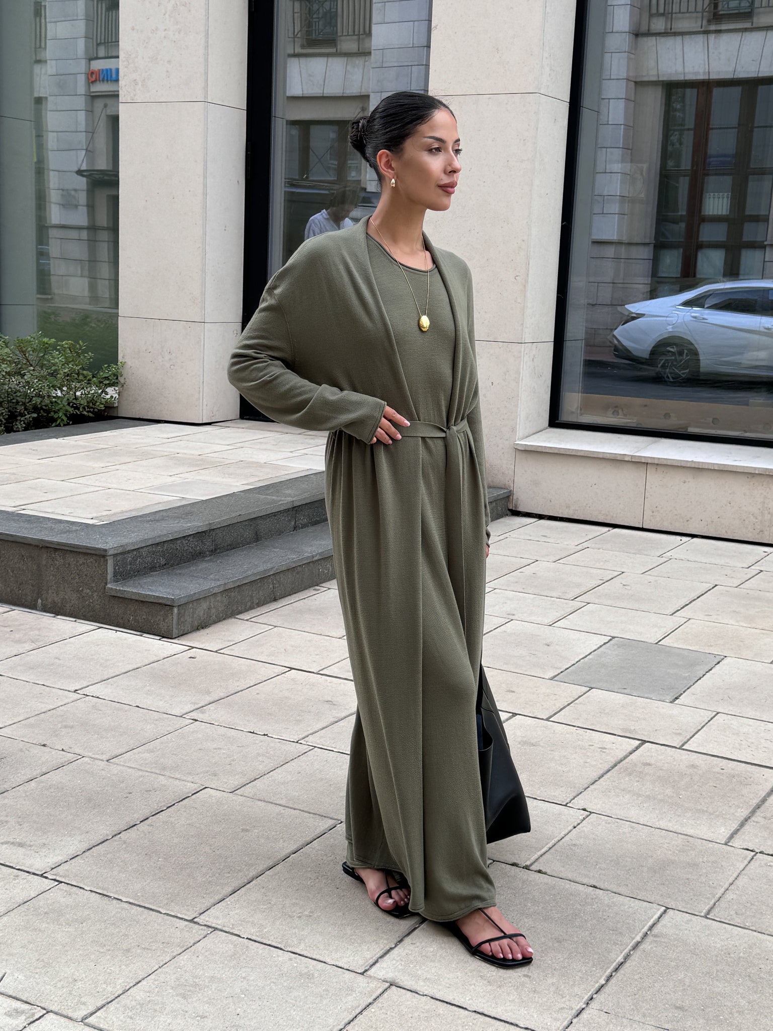 NARINA cardigan, khaki