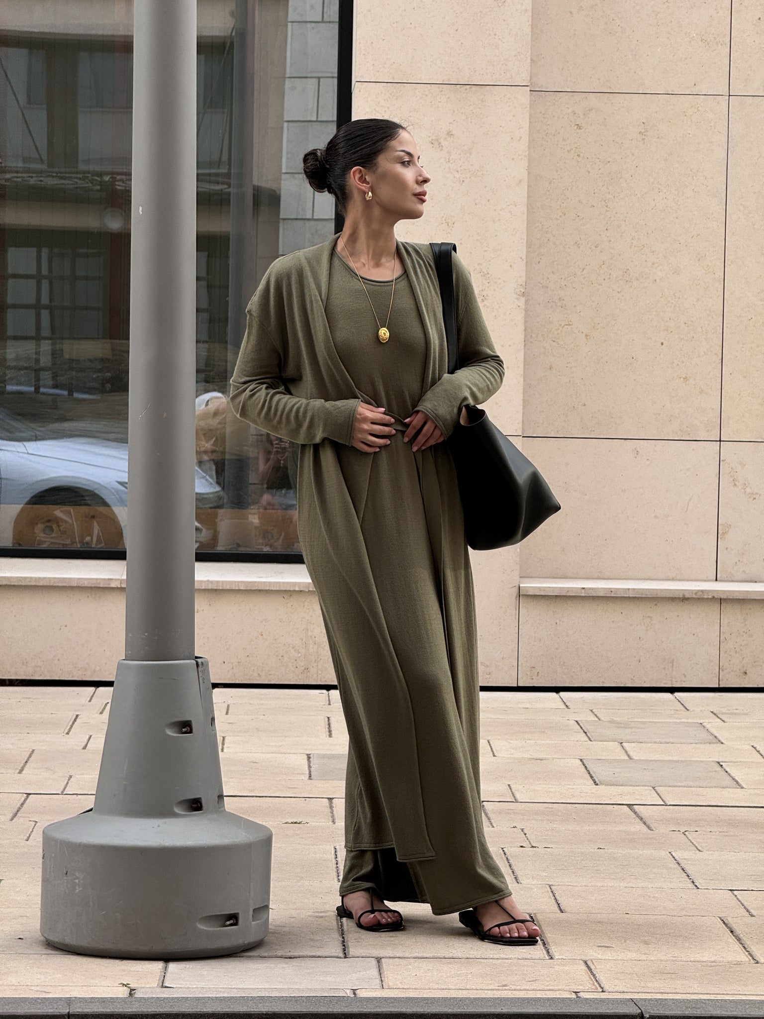 NARINA cardigan, khaki