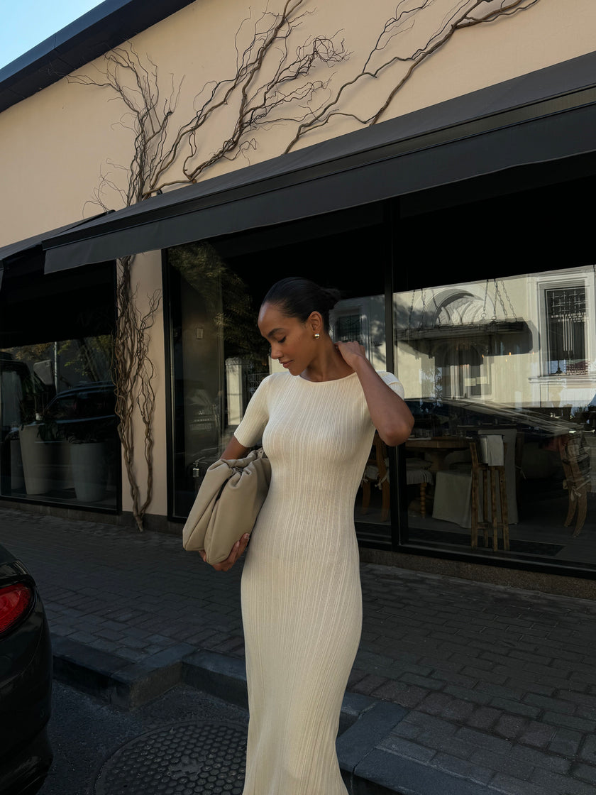 POLLY dress, champagne