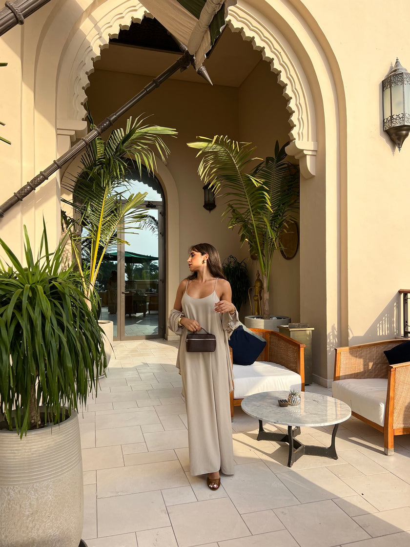 UMIDA cami dress, beige