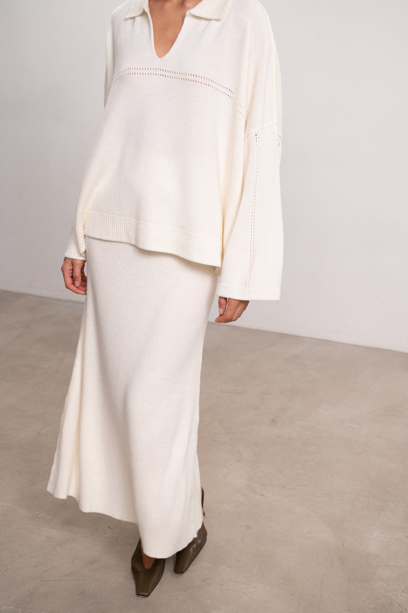 ANDREA jumper, white