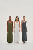 NARINA cashmere-blend dress, gray melange
