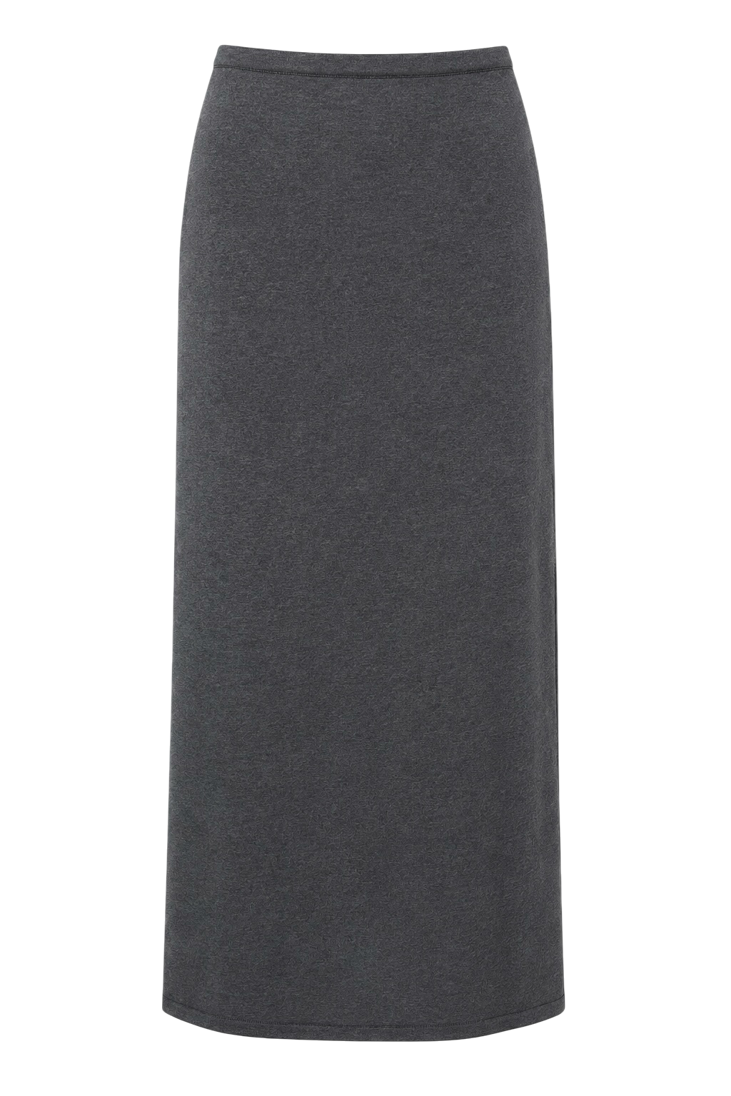 NARINA fluid knit skirt, gray melange