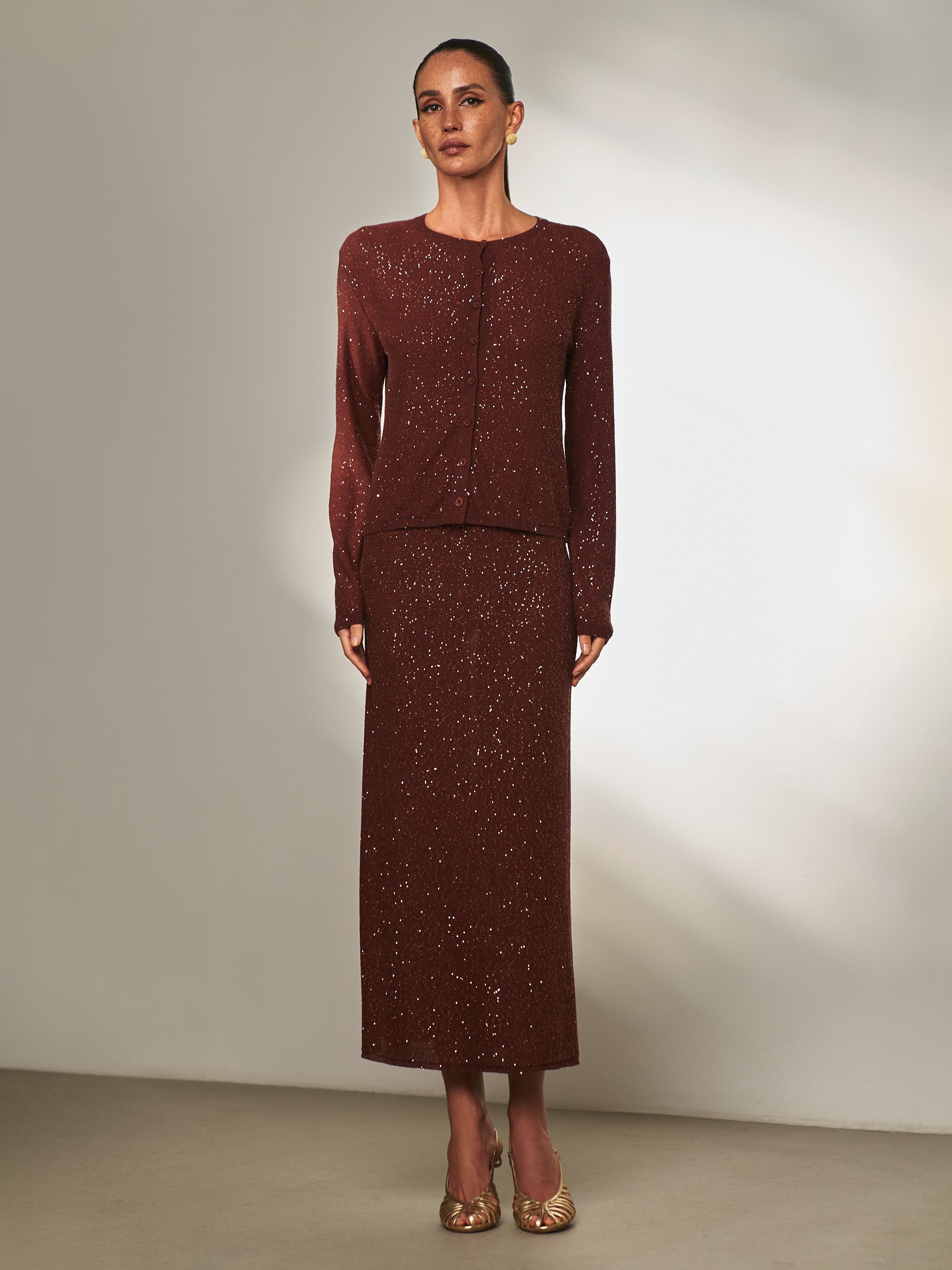 KIARA cardigan, copper