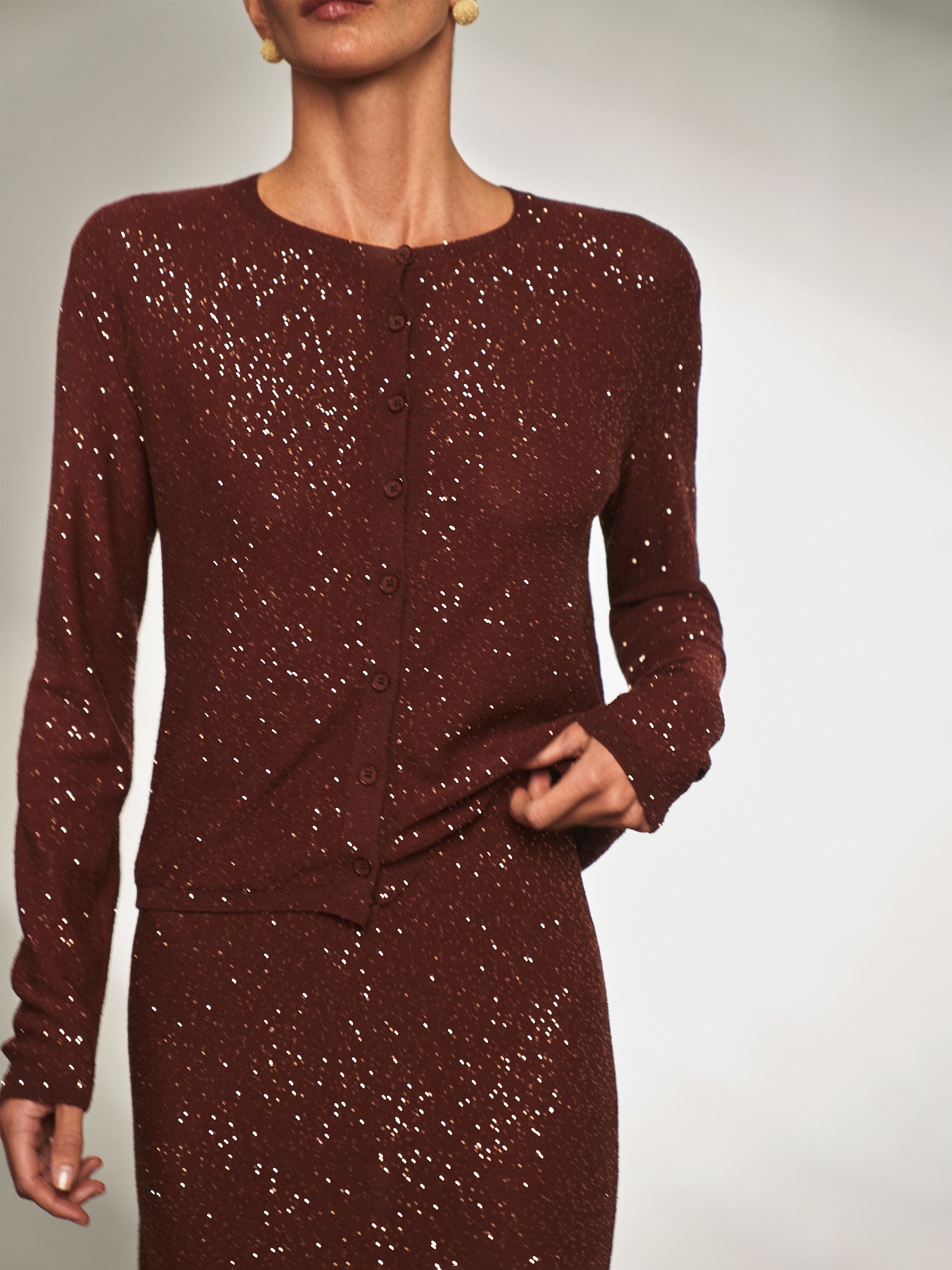 KIARA cardigan, copper