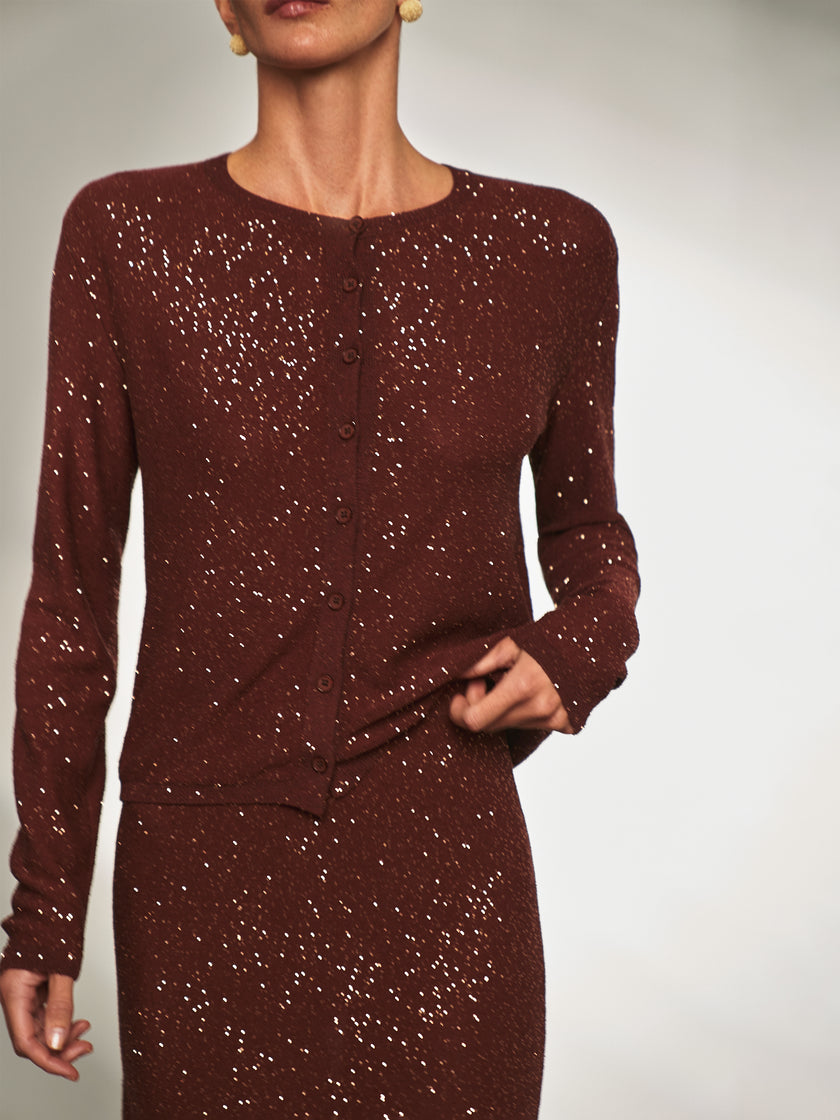 KIARA cardigan, copper