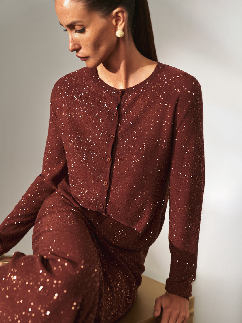 KIARA cardigan, copper