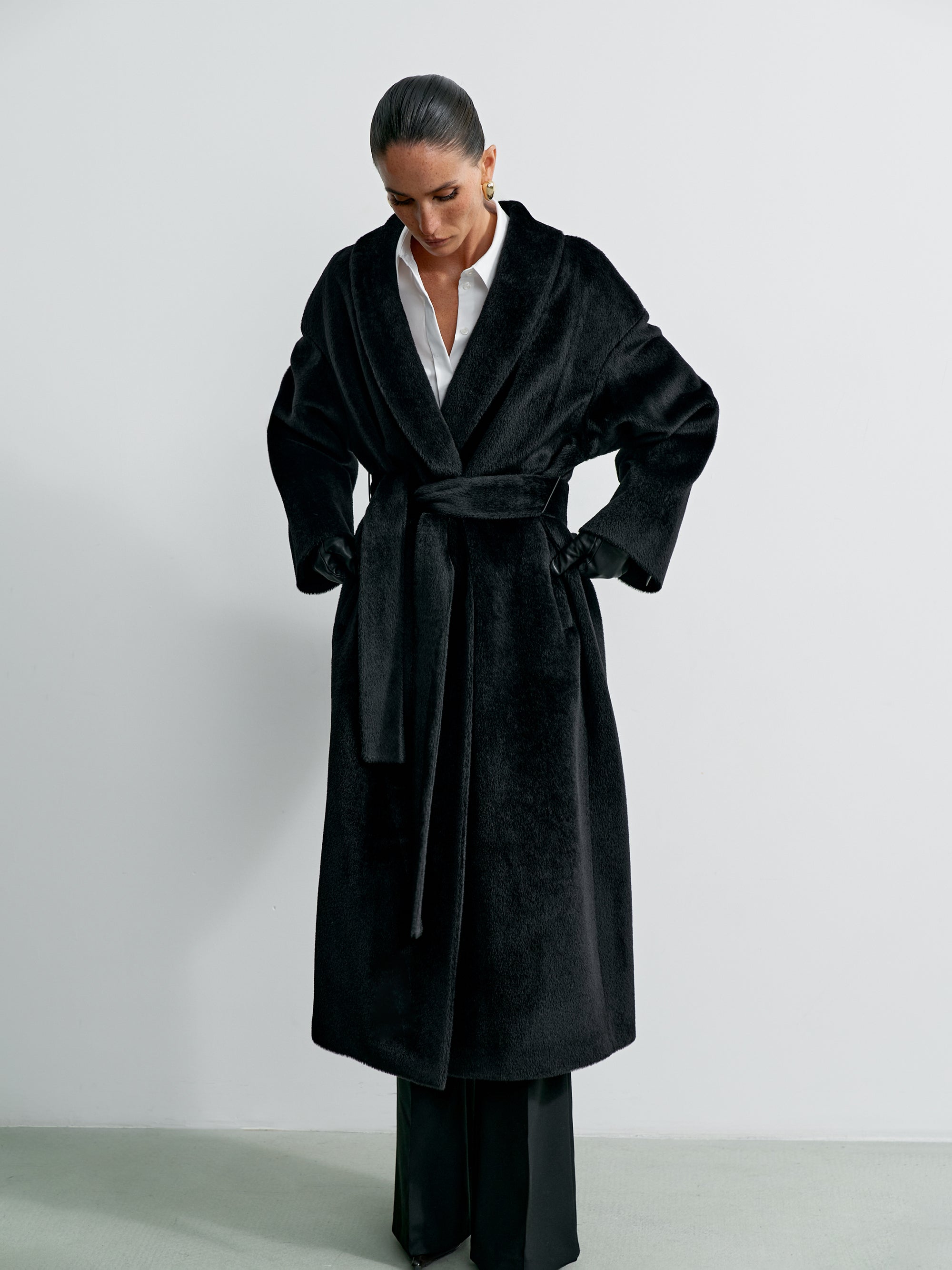 TOSCANA coat, black