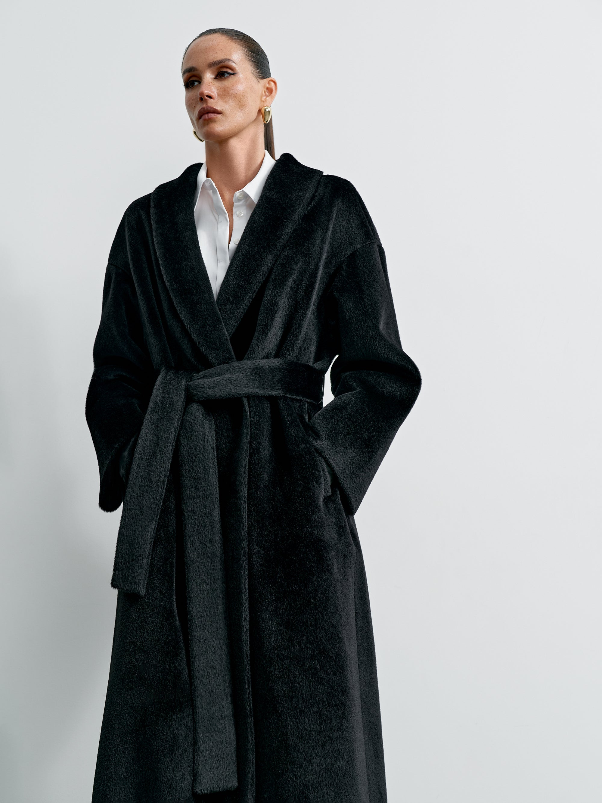 TOSCANA coat, black