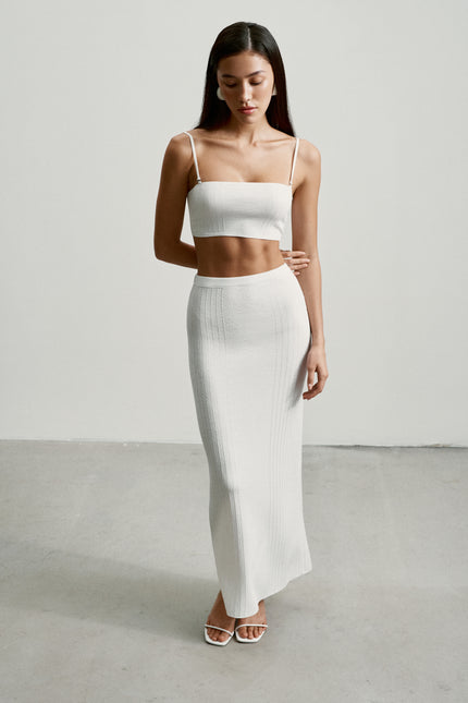 SICILIA bandeau top, white
