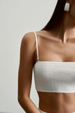 SICILIA bandeau top, white